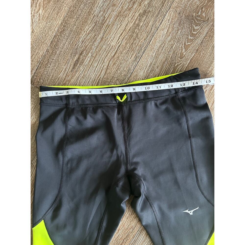 Mizuno neon, black performance leggings, women's size large - Picture 3 of 7